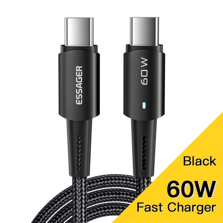 Essager%20PD100W%2060W%20Type%20C%20C%20to%20C%20Cable%20Fast%20Charge%20Mobile%20Cell%20Phone%20Charging%20Cord%20Wire%20For%20%20%20%20Macbook%20iPad%20-%20Image%207