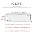 New solid-color washed double long pillowcases, couple pillowcases 48*100cm, 120cm, 150cm, 180cm (without core).