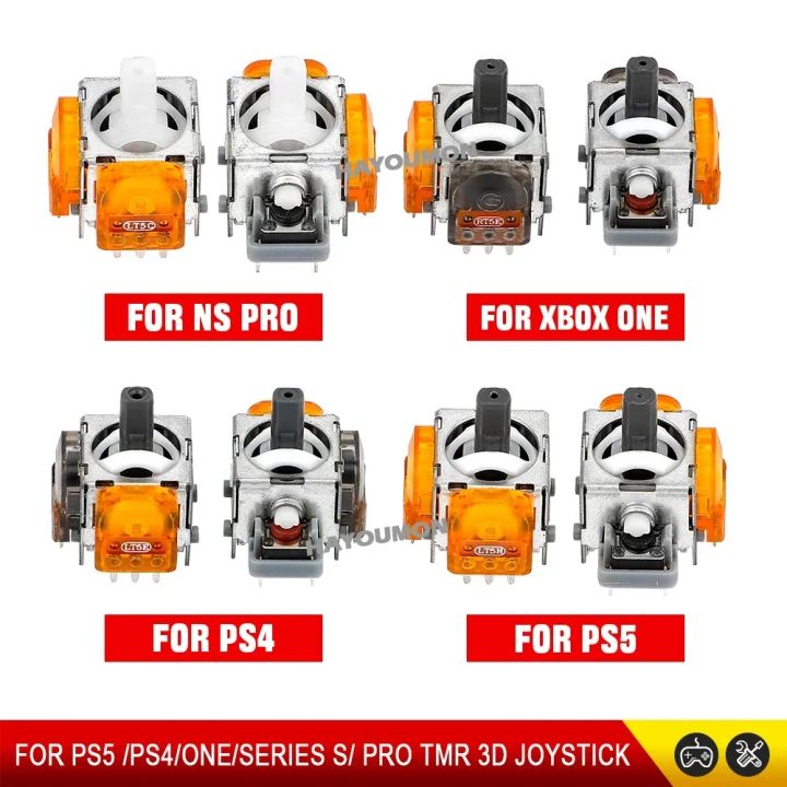 2-10PCS Replacement TMR Effect Joystick 3D Analog ThumbStick for PS5 PS4 Controller for Xbox Series S/Switch PRO Gampad Repair