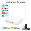 Tuya Smart Multi-Mode Gateway ZigBee Wi-Fi Bluetooth Hub Smart Home Bridge Wireless Remote Control Works with Alexa Home.