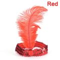 Gatsby feather sequins headband women Classic hair accessories fancy old kids retro party ornament adult cosplay pageant party cosplay pageant. 