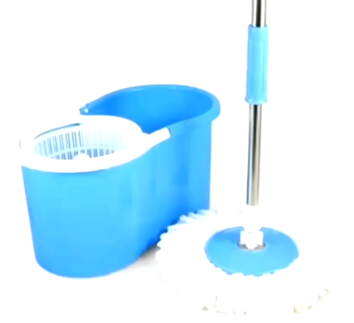 DAILY VIBES  . Magic Spin Mop with Bucket | 360° Rotation | 2 in 1 Wash & Dry System | Height Adjustable | 2 Extra Mop Heads Free   360 Degree Rota