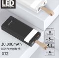 Sovo 20000mAh Power Bank Portable External Emergency Backup Battery Charger PowerBank. 