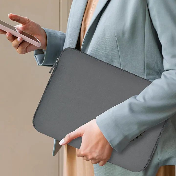 13/14/15/15.6%20Inch%20For%20Macbook%20Notebook%20Laptop%20Notebook%20Computer%20Bag%20Lightweight%20Computer%20Carry%20Sleeve%20For%20Office%20School%20Commute%20-%20Image%206