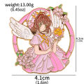 Anime Card Captor Cartoon Cute KINOMOTO SAKURA Enamel Pins for Women Men Lapel Badge Girls Cosplay Props Brooch Jewelry Gifts.