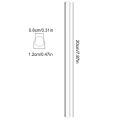 7 Pieces Glass Boba Straws Reusable Glass Drinking Straws Wide Clear Straws 12mm Clear Smoothie Straws for Bubble Tea Milkshakes. 