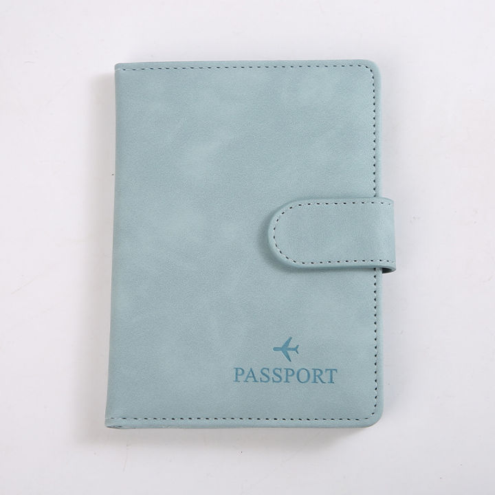 Leather%20Passport%20Holder%20Covers%20Case%20Waterproof%20Travel%20Credit%20Card%20Wallet%20Cute%20Passport%20Book%20for%20Women/Men%20Buckle%20Passport%20Cover%20-%20Image%202