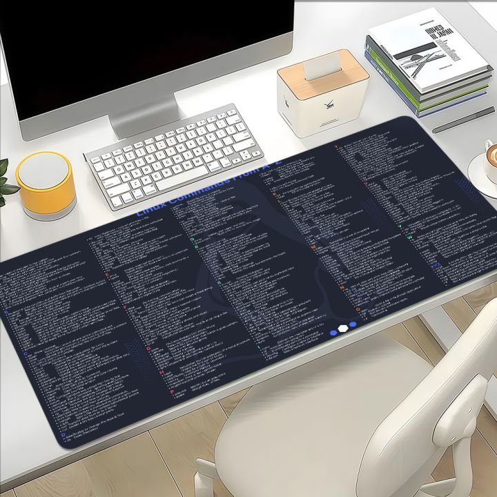 L-Linux Shortcut Commands Mouse Pad Non-slip Thickened Large Writing Lockedge Office Student Gaming Cushion MousePad