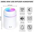 H2O Portable Rainbow Humidifier Led Ultrasonic Cool Mist USB Car Air Aroma Silent Diffuser For Home Office Hotel. 