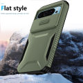 Heavy Duty Rugged Shockproof Slide Camera Lens Protect Case for Google Pixel 10 9 8 7 A Pro XL Matte Anti-slip Armor Hard Cover.
