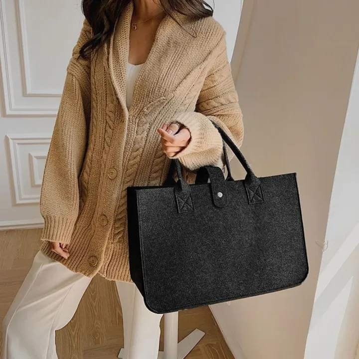 Portable%20Large%20Capacity%20Mummy%20Bag%20%20Women%20Felt%20Shoulder%20Bag%20Simple%20Solid%20Color%20Messenger%20Bag%20Handbag%20Travel%20Casual%20Crossbody%20Bags%20-%20Image%202