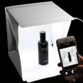 20*20cm Light Tent Mini Folding Studio Diffuse Soft Box Lightbox With LED Light Black White Photography Background Photo. 
