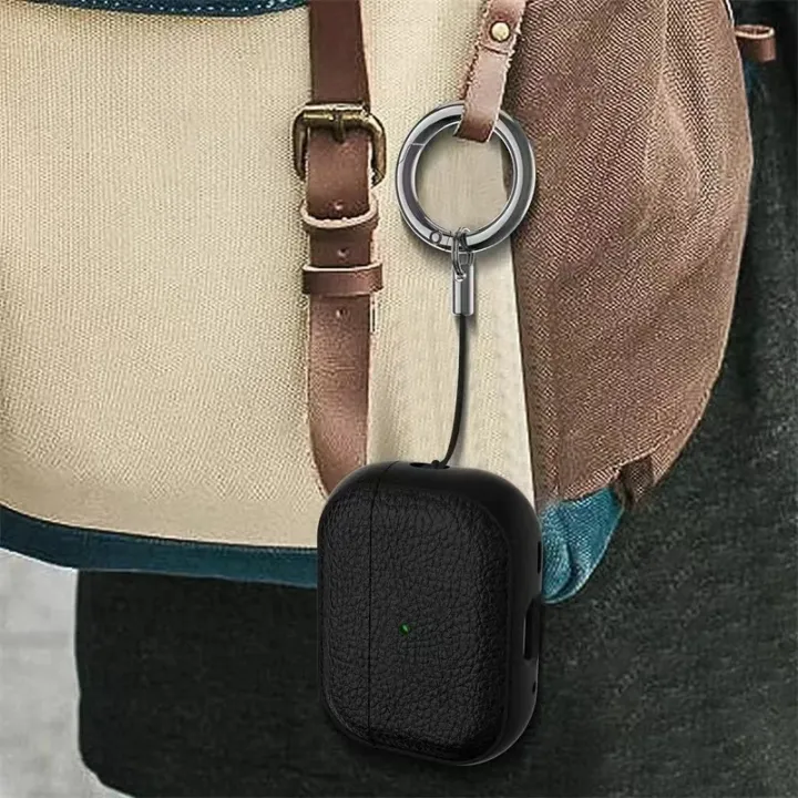 Leather%20Texture%20Case%20For%20Apple%20Airpods%201%202%203%204%20Airpods%20Pro%202%201%20Wireless%20Bluetooth%20Earphone%20Protective%20Cover%20With%20Anti-lost%20Hook%20-%20Image%203