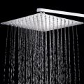 Shower head jet shower Large square shape 8 inch rainfall overhead stainless steel bathroom heavy duty premium quality. 