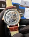 Pagani Design Skeleton Brown Automatic Men Watch. 