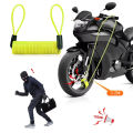 1.2M Disc Lock Reminder Cable Lock Anti-Theft Rope Alarm Disc Lock Spring Cable Security Reminder for Motorcycle. 