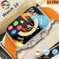 New Watch 10 Ultra Smart Watch 49mm 2024 New NFC Men Women GPS Track Bluetooth Call BT Music Games Wireless Charging Smartwatch. 