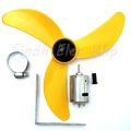 10 inch 12 volt DC MOTOR DIY 3WINGS FAN. 
