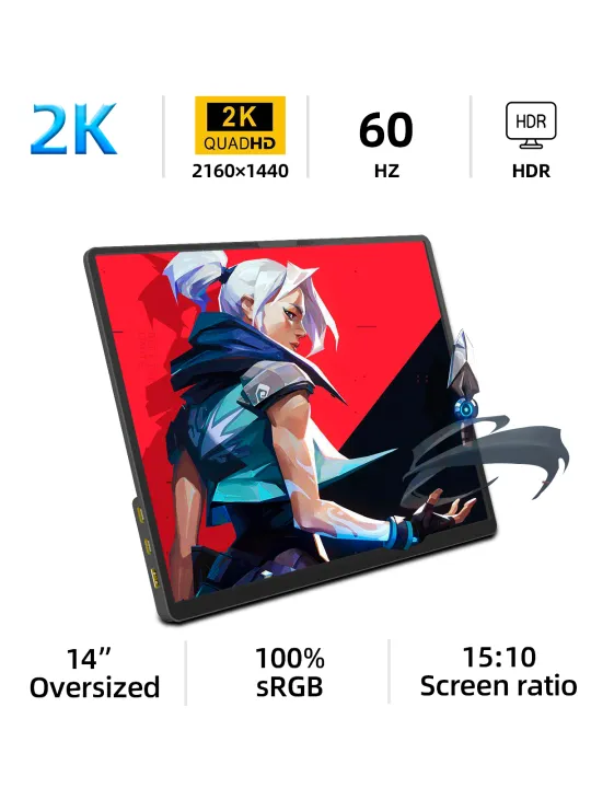 ZSUS%202160*1440%20%2014-inch%202K%20Portable%20Monitor%2060HZ%20For%20Laptop%20XBox%20PS4%20/%205%20Switch%20TV%20Box%20Cell%20Phone%20PC%20Extension%20%20Mobile%20-%20Image%207