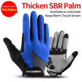 ROCKBROS Windproof Cycling Gloves Bicycle Touch Screen Riding MTB Bike Glove Thermal Warm Motorcycle Winter Autumn Bike Clothing. 