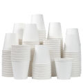50/100PCS White Disposable Paper Cups Small Durable Bathroom Mouthwash Cups Suitable for Supermarket Tasting Beverage Containers.