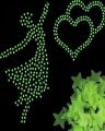 Pack of 100 - 3D Stars Glow In The Dark Wall Stickers Luminous Fluorescent Wall Stickers For Kids Baby Room Bedroom Ceiling Home. 
