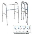 Walking Frame Height Adjustable Moving Walker Folding (Lightweight Aluminium). 