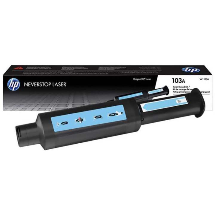 HP 103A Black Compatible Neverstop Laser Toner Reload Kit (W1103AB) HP Neverstop Laser 1000a/n/w, 1020c/w, MFP 1200a/n/w,