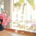 4 Pcs Window Crystal Suncatcher Hanging, Crystal Ball Prism Pendant Suncatcher Rainbow Maker with Chain for Garden Wedding Chris. 
