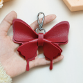 Butterfly key pendant Korean PU leather butterfly bag charm luggage accessories car keychain charm. 