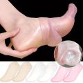 1 Pair Silicone Moisturizing Socks Exfoliating Gel Heel Socks Callus Cracked Dead Skin Remove Protector Pain Relief Foot Care. 