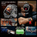 LIGE Smart Watch Men 1400mAh Big Battery Outdoor Flashlight Fitness Tracker 2.01inch Screen Bluetooth Call Snartwatch.