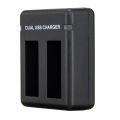 ORBMART Double Dual Port Slot Battery Charger For Go Pro Gopro Hero 8 5 6 7 Black Sport Camera Accessory With Usb Cable Travel. 