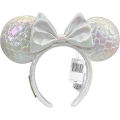 Mickey Mouse Ear Bow Headbands White Bow Hairbands Halloween Party  Princess Decoration Cosplay Costume for Girls Women. 