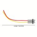 2PCS Pigtail Wire Female Socket 194 168 T10 PGS Front Rear Turn Signal Light Plug.
