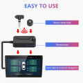 JMCQ USB TPMS Car Tire Pressure Alarm Monitor System For vehicle Android player Temperature Warning with four sensors. 
