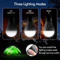 Portable LED Tent Lamp Emergency Lights with Hook, Hurricane Bulb Lantern Equipment for Camping, Hiking, Backpacking,4 Pack. 