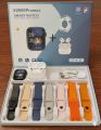 S2000 Pro Max Smart Watch with Wireless AirPods Pro - 10-in-1 Mega Combo Pack - 7 Changeable Straps/Belts with Free Protective Watch Cover - Bluetooth Call & Fitness Tracker Smartwatch for Men & Women.