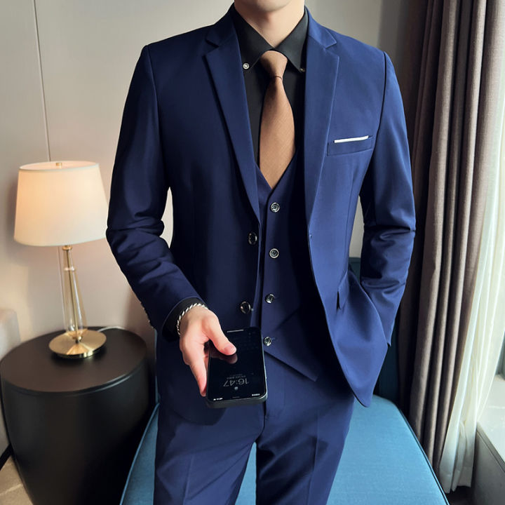 Men's%20High-Quality%203-Piece%20Business%20Casual%20Wedding%20Suit%20Vest%20Trousers%20Set%20Handsome%20Fashion%20Banquet%20Clothing%20S-6XL%20-%20Image%204
