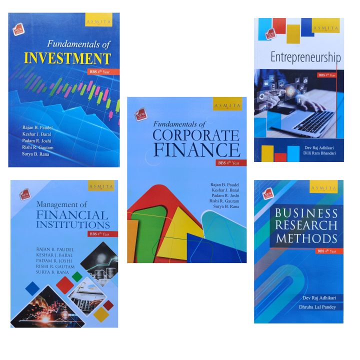 Asmita's A Complete Textbook For BBS 4th Year || Finance Group || English Medium || All 5 Subjects