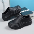 Chef's Shoes, Men's Bags, Heel, Waterproof Slippers, Kitchen Use, One-piece Rain Boots, Anti-slip Safety Shoes for Work. 