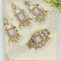 Charming Hyderabadi Choker Patti Set with Big Earrings & Tikka for Women and Girls – New Antique Design. 