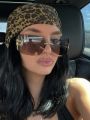 Retro Square Fashion Glasses Unisex Frameless 1 Pair Large Lens Multifunctional Beach Vacation Travel Accessory Stylish Eyewear. 