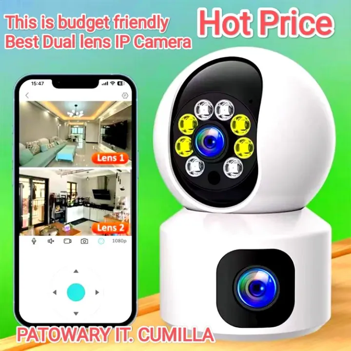 Dual%20Lens%20V380%20IP%20security%20camera%20with%2024%20Hours%20full%20color%20Video%20-%20Image%202