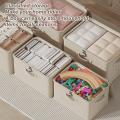 Lockable Storage Box, Odor Proof Stackable Container With Handle, Washable Shelf Baskets For Blanket Clothing Toys Home Organiza.