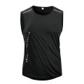 CHRLCK Men's Running Vest Quick Drying Gym Tank Top Men Fitness Sleeveless Shirt Male Mesh Breathable Fitness Sports Vest. 