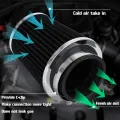 Universal Car High Flow Cold Air Intake Air Inlet Air Intake System Mushroom Head Air Filter Neck 76mm/70mm/63.5mm/ 60mm. 