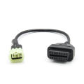 For KTM 6pin OBD2 Connector Motorcycle Motobike adapter cable OBD 2 Extension cable. 