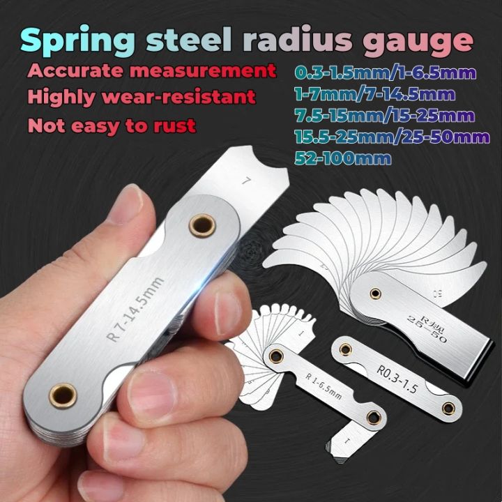 Stainless steel R Gauge Complete set Rounding measuring instrument High ...