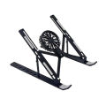 Adjustable Laptop Cooling Stand with Fan, Foldable Portable 7-Level Height Adjustment, Aluminum Alloy Material,. 